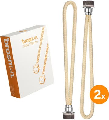 2x Brosmen Geurbrander lont met steentje - Olielamp - voor, Ophalen of Verzenden, Zo goed als nieuw