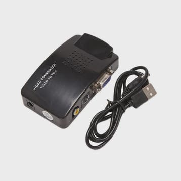 AV naar VGA Converter met RCA & S-Video ingang - Beeldconver, Verzenden, Nieuw