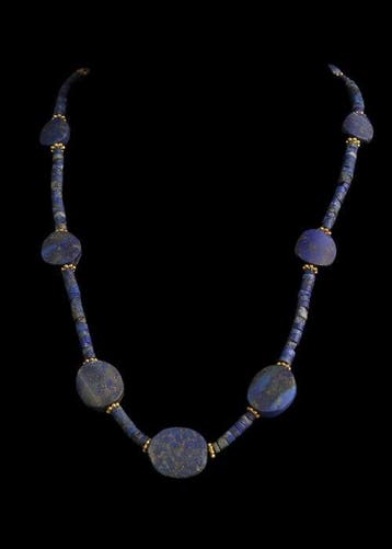 West-Aziatisch lapis lazuli Kralenketting (Zonder