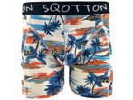 Boxershort - SQOTTON® - Tropical - Ecru, Verzenden