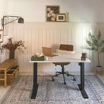 Zit sta bureau - Elektrisch - Verstelbaar - Bureauframe - Zw, Verzenden, Zo goed als nieuw