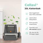 Cellavi Kattenbak RVS - Geschikt voor Grote en Kleine Katten, Dieren en Toebehoren, Katten-accessoires, Ophalen of Verzenden, Nieuw