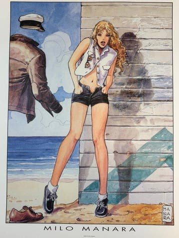 Milo Manara - 1 Silkscreen - Milo Manara - Sérigraphie /