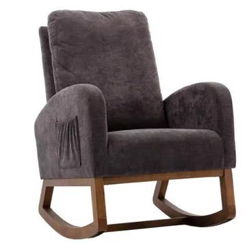 Moderne Schommelstoel met Hoge Rug – Comfort & Design, Verzenden, Nieuw