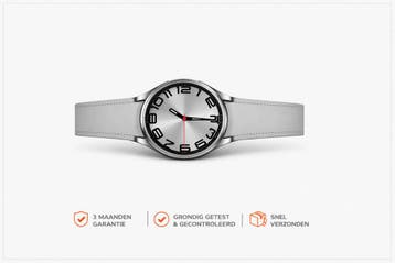 Samsung Galaxy Watch6 Classic - Smartwatch - 46mm - Silver, Verzenden, Zo goed als nieuw