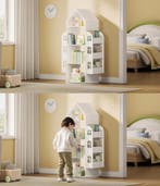 Huisvorm Kinderkast – Roterende Boekenkast van Houten Wit, Huis en Inrichting, Verzenden, Nieuw, Met plank(en)