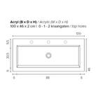 Badkamermeubel Boss & Wessing Pepper Acryl Wastafel Zonder, Huis en Inrichting, Ophalen of Verzenden, Nieuw