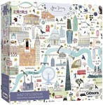Map of London Puzzel (1000 stukjes) | Gibsons - Puzzels, Verzenden, Nieuw