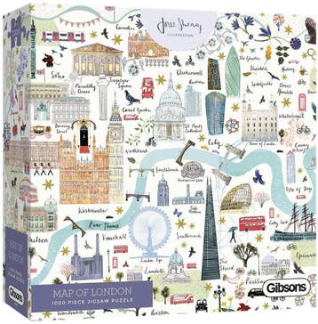 Map of London Puzzel (1000 stukjes) | Gibsons - Puzzels, Verzenden, Nieuw
