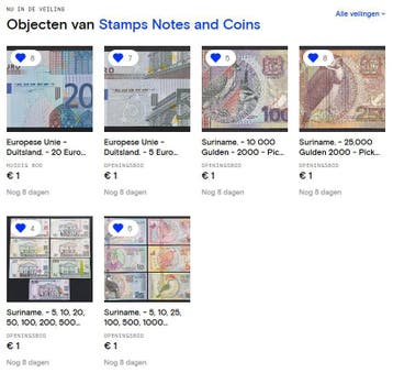 Bent u straks de hoogste bieder?, Postzegels en Munten