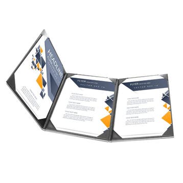 A5 Diplomamap voor 3 certificaten - Zwart