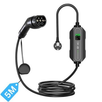 EV4U Mobiele Thuislader Type 2 - 5 meter - 6A-16A - IP67, Ophalen of Verzenden, Nieuw