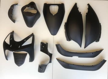 Kappenset Mat Zwart RSO Arrow/ SP50/ Streetline/ city/, Fietsen en Brommers, Brommeronderdelen | Scooters, Verzenden, Nieuw, Overige merken