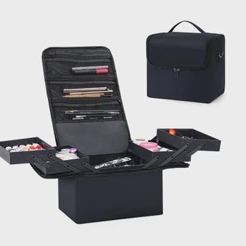 Professionele Make-up Koffer met 4 Lagen en Verstelbare Orga, Sieraden, Tassen en Uiterlijk, Verzenden, Nieuw