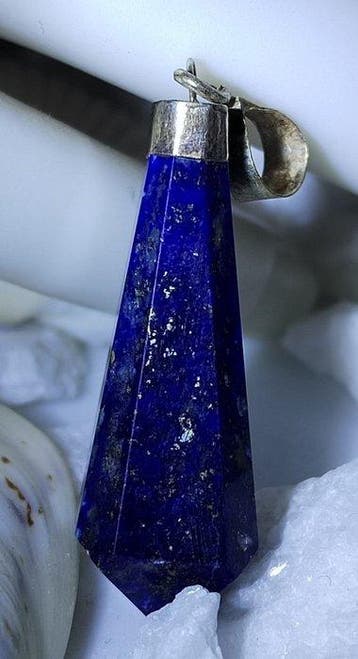 Lapis lazuli hanger - Hoogwaardige - 19,70 ct - Geen