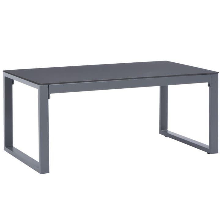 vidaXL Salontafel 90x50x40 cm aluminium, Huis en Inrichting, Tafels | Salontafels, 50 tot 100 cm, Nieuw, Metaal, Verzenden