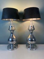 Tafellamp (2) - Elegant Set van 2 Chrome Aluminium Kasteel