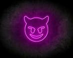 EVIL SMILEY neon sign - LED neon reclame bord, Verzenden