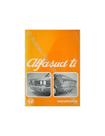 1975 ALFA ROMEO ALFASUD TI INSTRUCTIEBOEKJE NEDERLANDS, Auto diversen