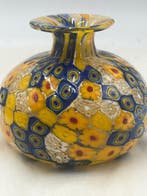 Livio Campanella - Vaas - Muranoglas - Vaas met gekleurde