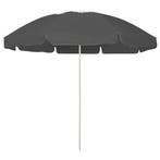vidaXL Strandparasol 240 cm antracietkleurig, Verzenden, Nieuw, 2 tot 3 meter, Strandparasol
