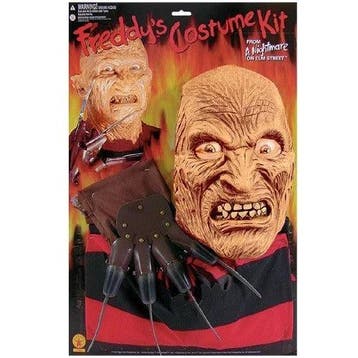 Freddy Krueger Masker, handschoen en shirt set, Verzenden, Nieuw