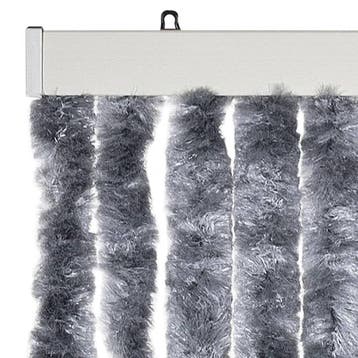 Insectengordijn zilver - 29% korting, scherpe prijs, Kunststof, 80 tot 100 cm, 215 cm of meer, Hordeur