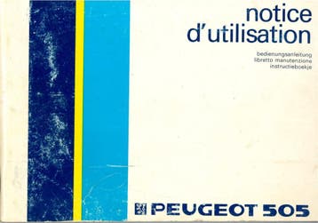 1986 PEUGEOT 505 INSTRUCTIEBOEKJE HANDLEIDING NEDERLANDS, Verzenden