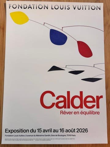 Alexander Calder - Cartel Alexander Calder / Fondatión Louis