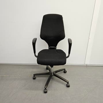 Giroflex bureaustoel met jashaak - zwarte stof, Ophalen of Verzenden, Nieuw