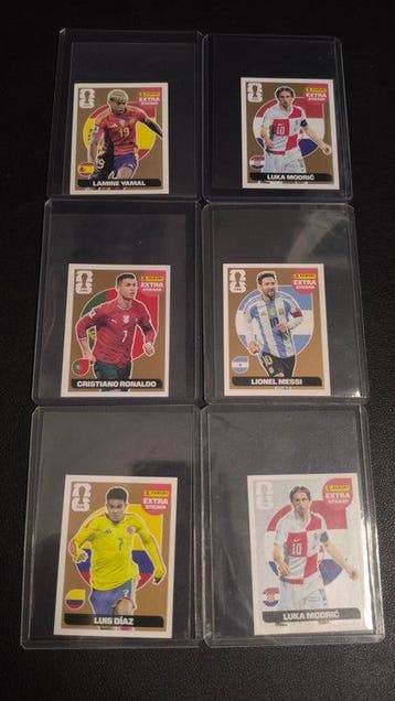 Panini World Cup Lamine Yamal, Cristiano Ronaldo, Lionel, Nieuw