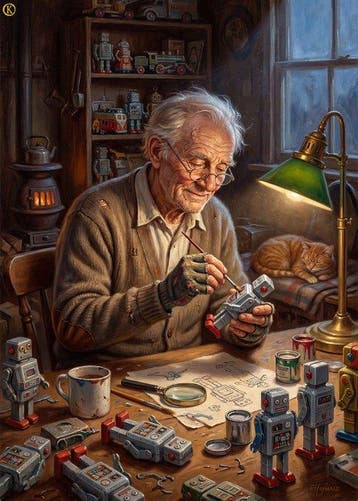 Kleury.art - [XL MATTE PAPER] The Workshop of the Clockwork
