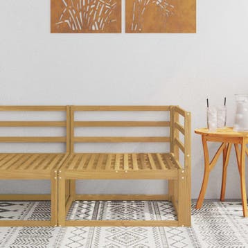 vidaXL Outdoor Hoekbank Wit 83 x 83 x 73 cm, Verzenden, Nieuw