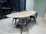 massiefeiken eettafels.organische.kiezel.deens.ovaal, Huis en Inrichting, Tafels | Eettafels, Japandi, 100 tot 150 cm, Eikenhout