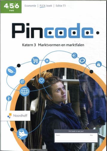 Pincode 456 vwo katern 3 Marktvormen en marktf 9789001056711, Zo goed als nieuw