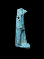 Oud-Egyptisch Faience amuleet van Thoth - 3.6 cm (Zonder, Antiek en Kunst