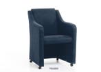 Eetkamerstoel Toledo - eetkamerstoelen - Blauw, Nieuw, Blauw, Stof