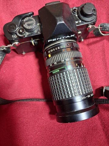 Pentax LX + SMC Pentax A 35-105 Zoom- 1:3,5 Analoge camera, Nieuw