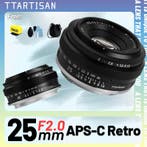 TTArtisan 25mm F2 APS-C Frame Handmatige Focus Prime Lens vo, Verzenden, Nieuw