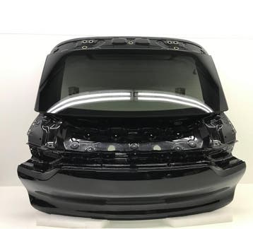 Porsche Cayenne Coupé E3 ORIGINEEL kofferdeksel  zwart/wit, Ophalen, Gebruikt, Achterklep, Porsche