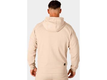 Gorilla Wear Harvey - Trainingsjas - Capuchon - Beige - L, Verzenden, Nieuw