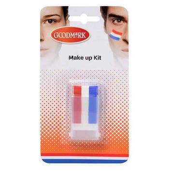 Rood wit blauw schmink luxe, Verzenden, Nieuw, Feestartikel