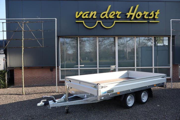 Hapert Azure plateauwagen 335 x 180 cm 2.000kg EXTRA KORTING, Auto diversen, Aanhangers en Bagagewagens, Nieuw, Ophalen