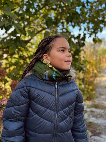 Warme Winter Colsjaal voor Kinderen met Afrikaanse print Uni, Ophalen of Verzenden, Nieuw