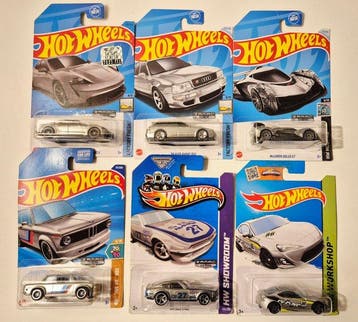 Hot Wheels 1:64 - Modelauto (6) - Porsche Taycan Turbo S;, Nieuw