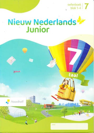 Nieuw Nederlands Junior Taal Oefenboek blok 1-4 groep 7 (per, Verzenden, Nieuw