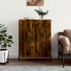 vidaXL Dressoir 69,5x34x90 cm bewerkt hout gerookt, Verzenden, Nieuw, 50 tot 100 cm, 25 tot 50 cm