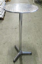 RVS Statafel, Bø60 x H112cm