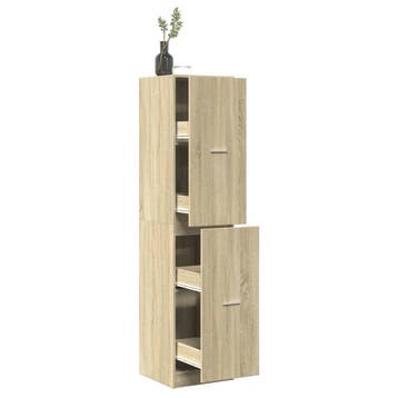 vidaXL Apothekerskast 40x41x174,5 cm bewerkt hout sonoma, Huis en Inrichting, Kasten | Overige, Verzenden, Nieuw