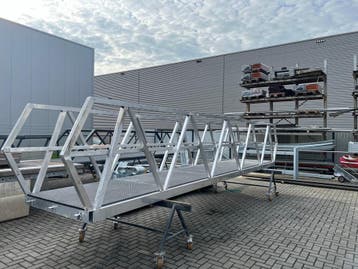 Aluminium loopbrug nieuw Lengte 7,5m1 x 1.3m1 *, Nieuw, Overige typen